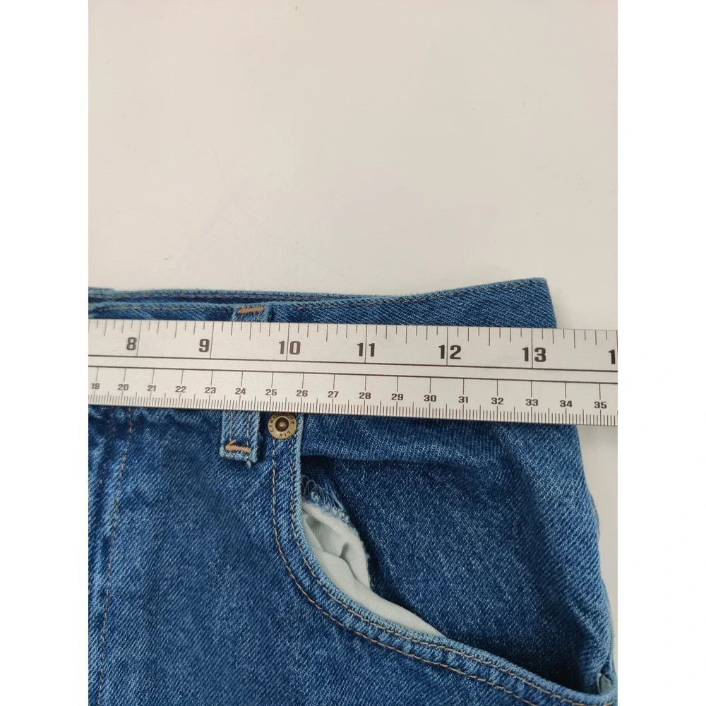 Liz Claiborne‎ Petite Womens Jeans Blue High Rise Relaxed Fit Size 8 Short